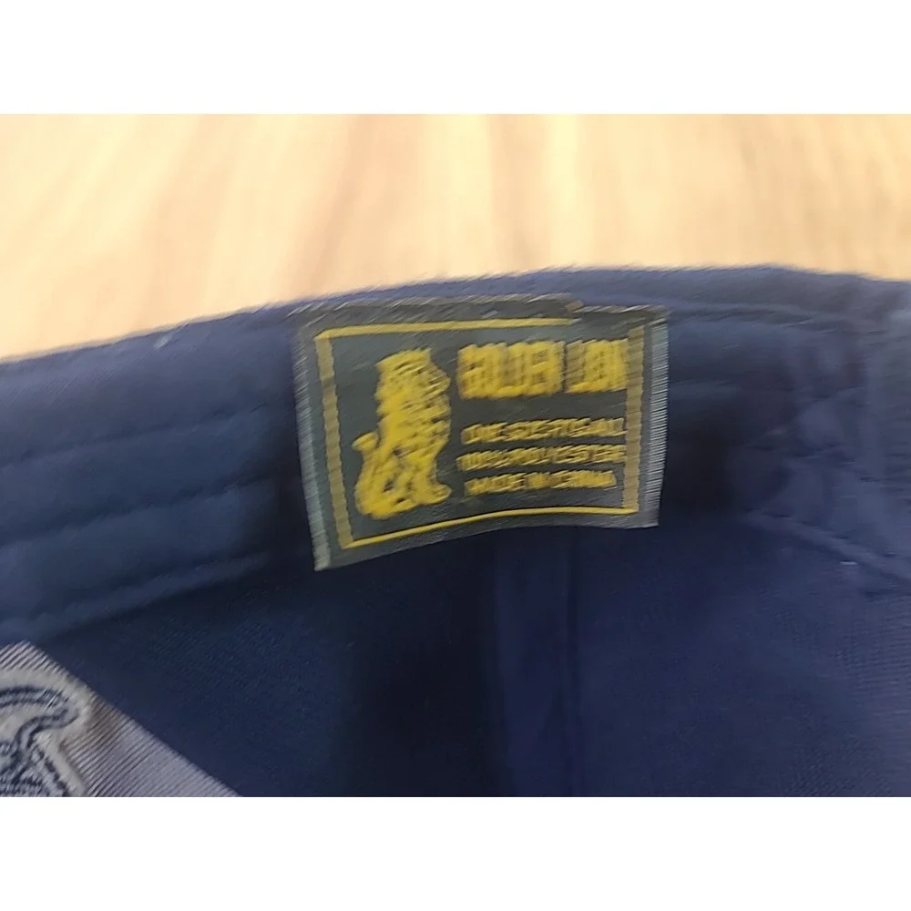 Golden Lion Baseball Cap Las Vegas Logo‎ Style Embroidered Dark Blue Strap Back